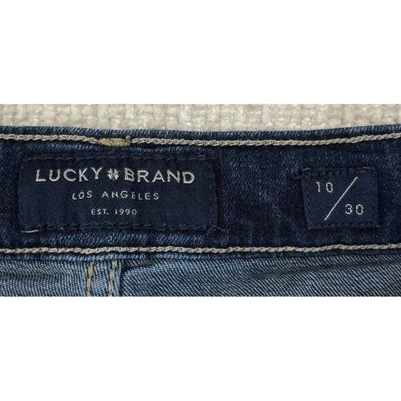 Lucky Brand Jeans Stevie High Rise Flare Women's Size 10 / 30 Stretch Blue Denim - Picture 5 of 12